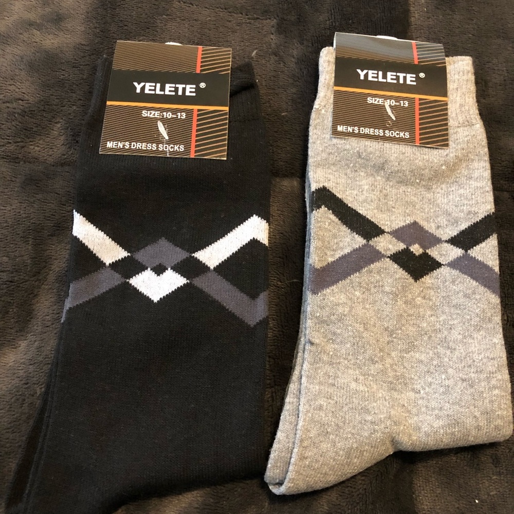 Yelete Men’s Fashion Dress Socks 2 Pair Pack